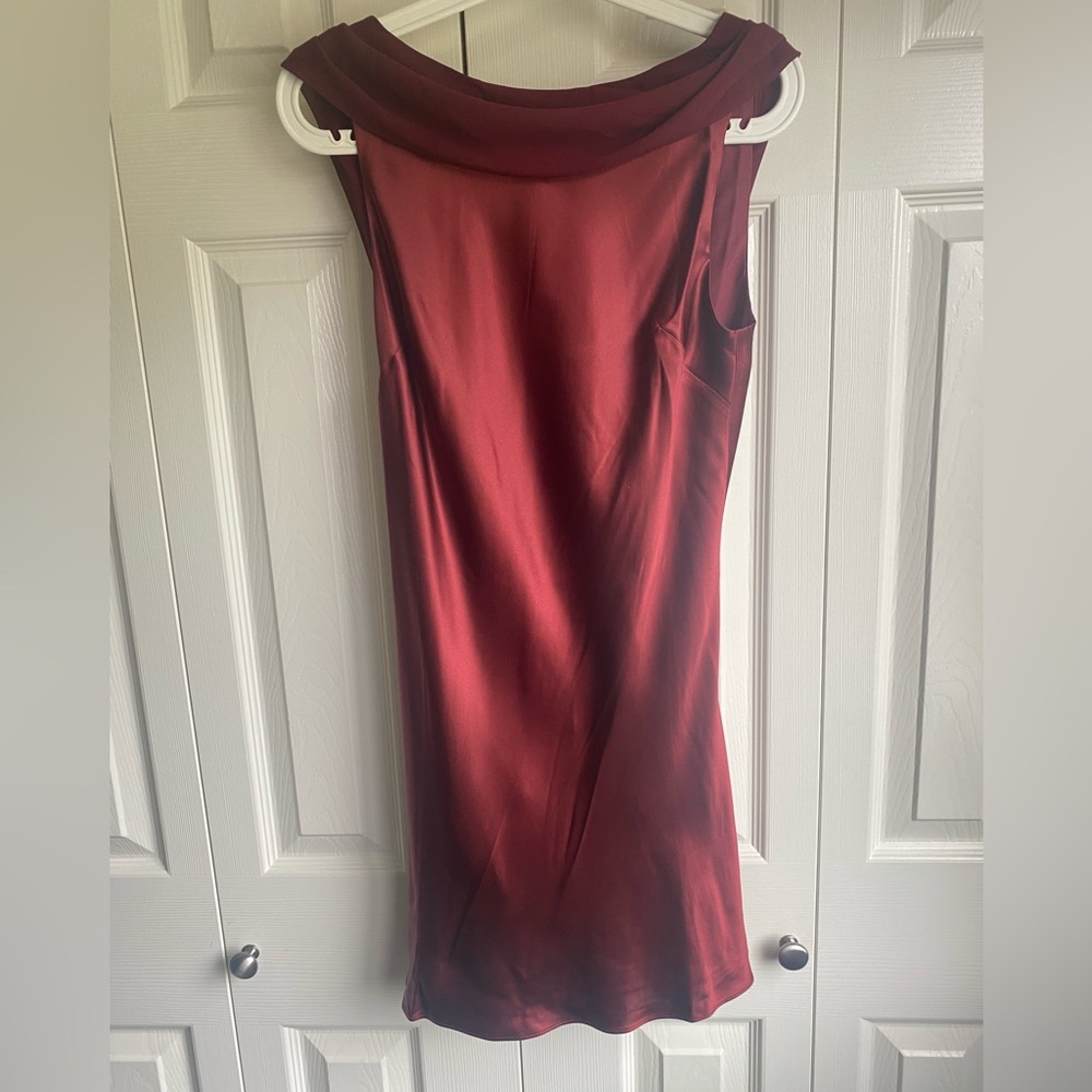 NEW Reformation Jonelle Elegant Silk Mini Dress - Romance Size M - Picture 6 of 13
